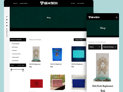 Gem Accessories US Website Design