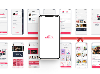 Wrap.it - Gifting app app app design casestudy design mobile ui ux