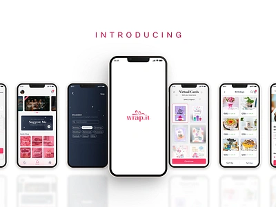 Wrap.it - Gifting app 3d app app design casestudy design mobile productdesign ui uiux ux