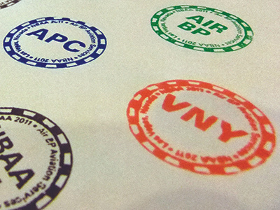 Casino Chip Stamps