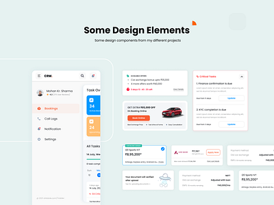 Some Design Elements cards clean component design elements mobile mobile banner offers ui web