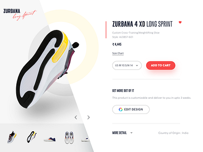 Zurbana custom shoe long sprint product design shoe sketch ui design web design web ui zurbana