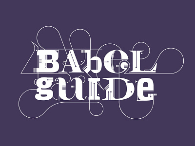BABEL GUIDE / logo final colours