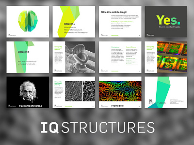 IQ STRUCTURES / presentation layouts branding identity keynote ppt presentation