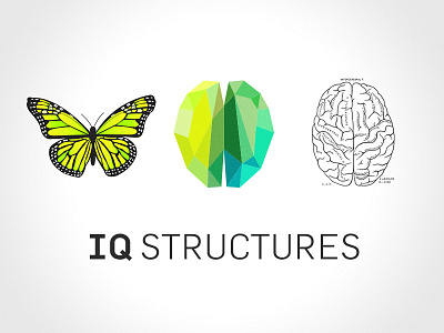 IQ STRUCTURES / idea behind the logo branding concept indentity logo