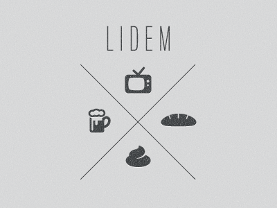 LIDEM / Czech for "TO PEOPLE" logo parody political party
