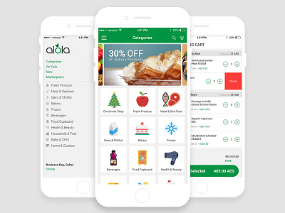 Grocery app concept by adhrian for Codigo Design on Dribbble