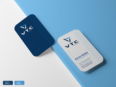 VTC Enerji Business Card business card design graphic design pattern design