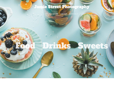 Squarespace Food Photography Website