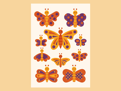 Butterflies butterflies butterfly childrens illustration cute illustration insects kids