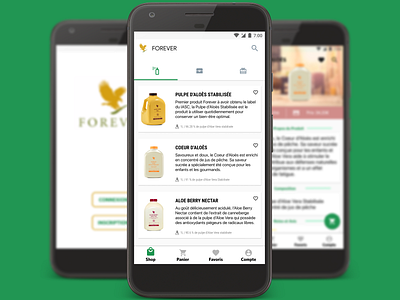 Forever Living Android App android design material design ui design