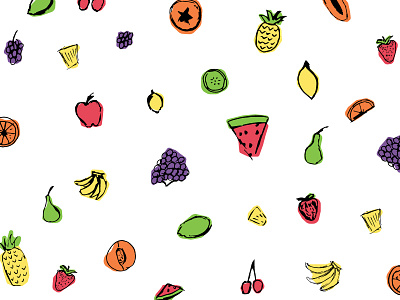 Feeling Fruitty doodles food fruit illustration illustrator