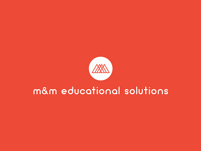 M&M Educational Solutions // Reject Logo branding bridge education educational logo m mountains red reject reject logo