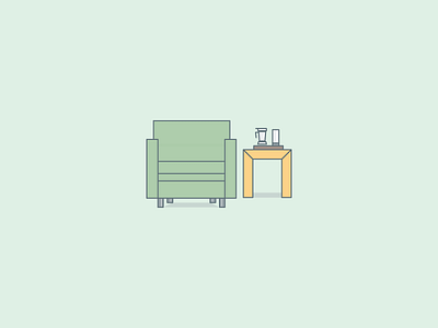 4 // 365 coffee shops daily design design furniture illustrate illustration illustration challenge tea