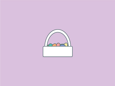 106 // 365 basket daily design daily illustration easter eggs illustration illustration challenge