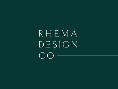 Rhema Design Co Branding brand design branding logo logo design