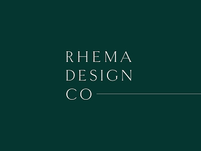 Rhema Design Co Branding