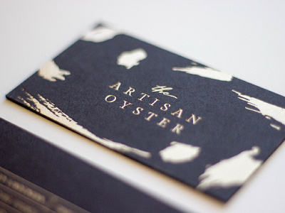 Artisan Oyster Business Cards brand design brand identity branding business card cards logo logo design print print design
