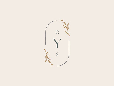 Cultivating Your Story // Monogram Mark brand brand design brand identity branding design illustrate illustration logo logo design typography