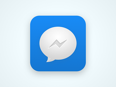 Messenger icon android bolt bubble chat facebook icon messages messenger theme