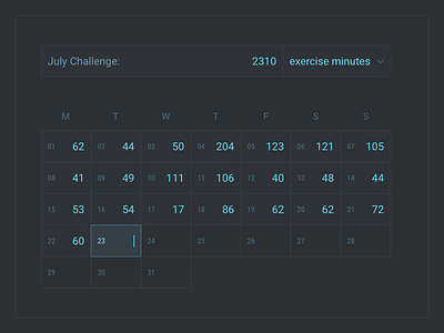 Monthly Challenge – Calendar