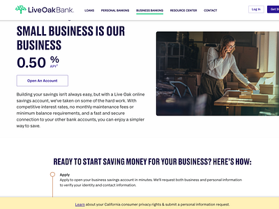 Business Service Landing Page