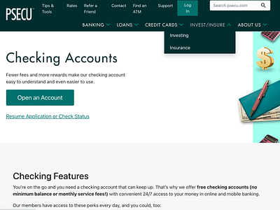 Account Landing Page