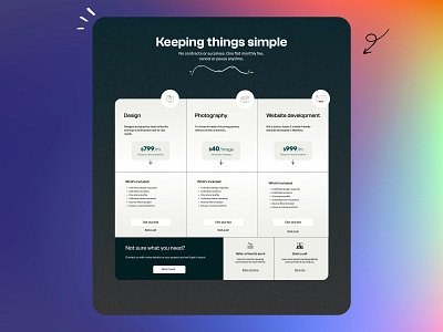 Pricing page - Pricing and Plans Overview clean designer dribbble top layout minimal payment pricing pricing page pricing plans pricing table saas pricing table subscribe subscription plan ui web design website design