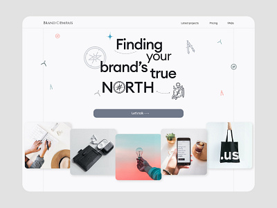 Brand Compass - SaaS Landing Page Design