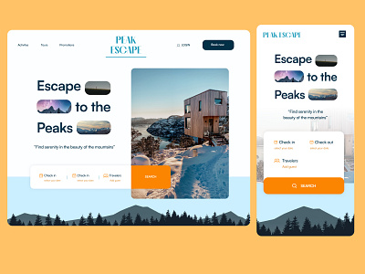 Peak Escape - Hotel Landing Page