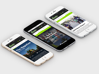 Hapalua Half Marathon Mobile Mockup // 2015 concept half marathon marathon mobile mobile design running web design website