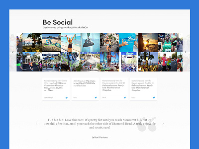 Hapalua Half Marathon Social Mockup // 2015 concept feed half marathon marathon running social web design website