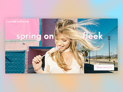 Web banner concept for PrettyLittleThing // 2016 concept fashion pink spring web web banner