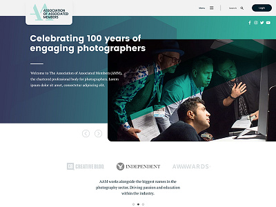 Association of Associated Members Website Design concept design mockup ui web web design website