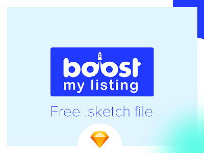 Boost My Listing branding flat font free download identity letters logo logotype paper simple sketch type