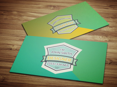 Retro Business Card Template branding business card business card psd colorful photoshop psd psd design retro