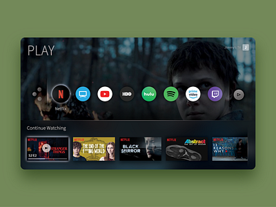 Smart TV Structure app interaction principle ui ux