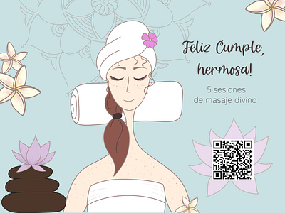 Massage voucher illustration