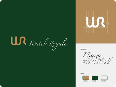 Watch Royale Logo Design concept design green logo logo design luxury minimalist watch