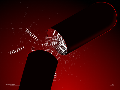 Hardest Pill To Swallow create graphic design illustration pill red truth