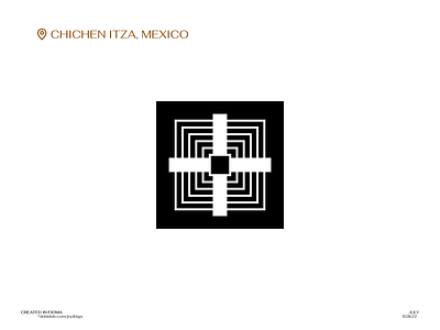 Chichen Itza Logo 7 branding concept design graphic design illustration itza logo mexico minimalist n7w nature of old preserve promote the wonder world