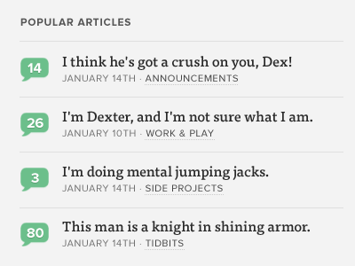 I think he's got a crush on you, Dex!