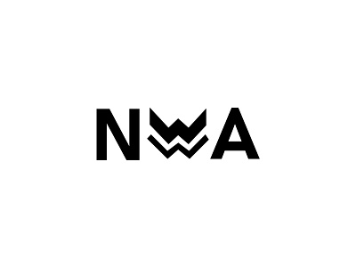 NWA Logo mark behance branding creative design dribbble graphic design illustration logo vector
