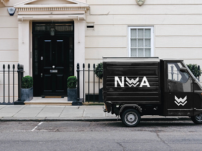 NWA Truck Delivery #2 behance branding classic clean creative dark delivery design dribbble graphic design illustration inspiration inspire logo mordern simple truck ui vector