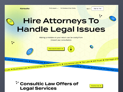 Law Consultation Firm Landing Page