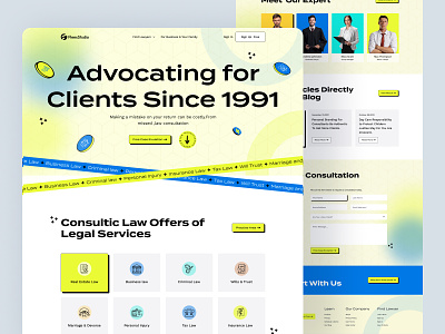 Law Firm Consultation Agency advisor advocate agency attorney colorful consultation fleexstudio gradient homepage landing page law law firm law website lawyer legal advisor legal support minimal uiux web design web site