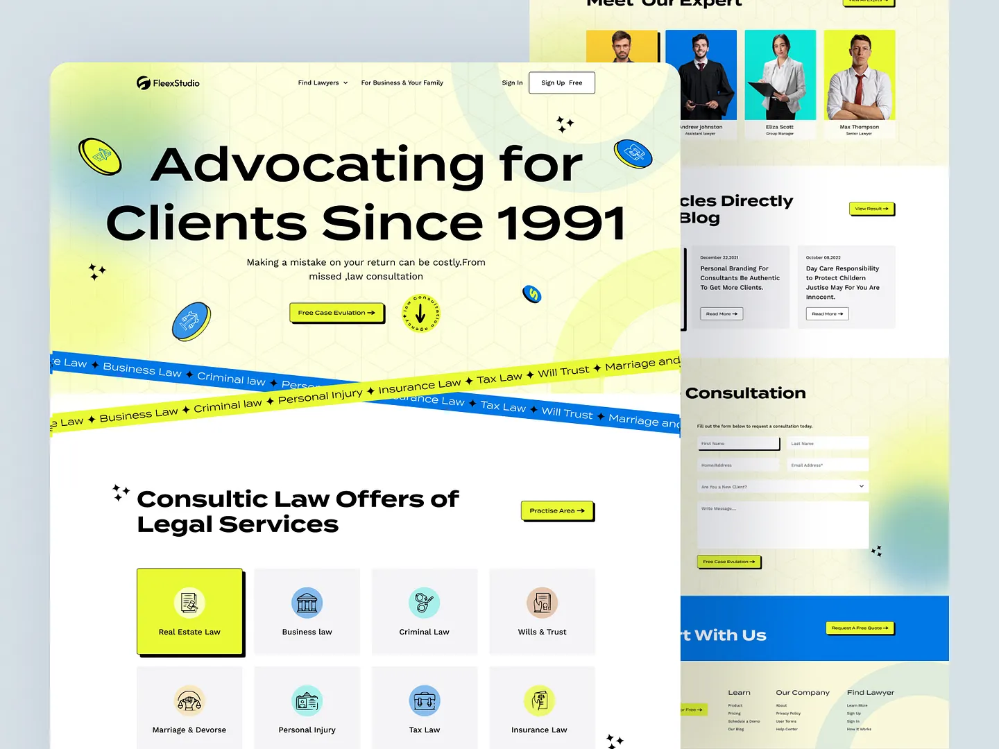 Modern Legal Website Design for Law Firms