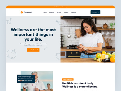 Health and Wellness Coaching & Consultant Landing Page