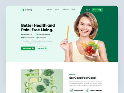 Health and Wellness Coaching Landing Page