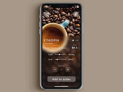 Coffee app exploration coffee design drip coffee ui ux